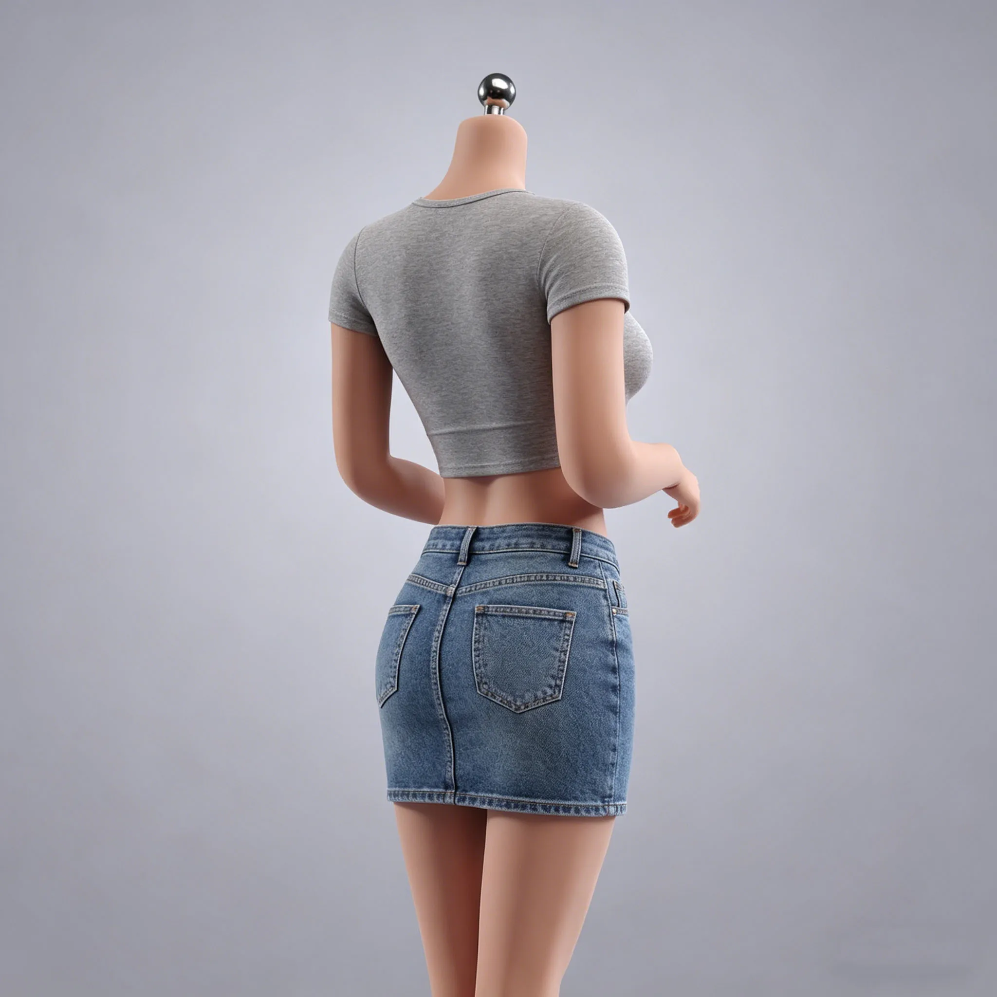 T307 T303 T302 AB001 1/6 Maßstab Weiblicher Körper mit Großen Brüsten Nahtloser Körper 12'' Super Flexibler Actionfigur-Körper Puppenmodell Spielzeug – Detail 3