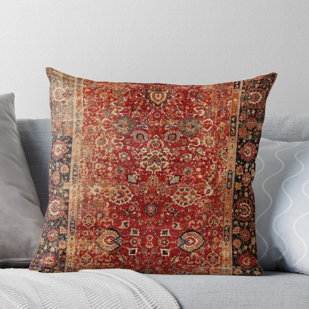 

17th Century Afghanistan Rug Print Throw Pillow Christmas Pillows Pillow Cases Decorative New year