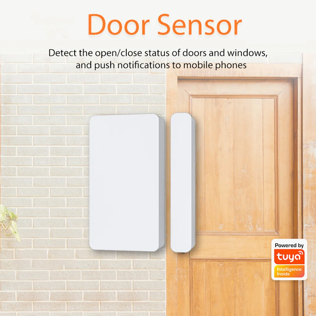 Tuya ZigBee Smart Door Sensor Battery Powered Closed Open Detector Office Security Alarm Home Intelligent Supplies