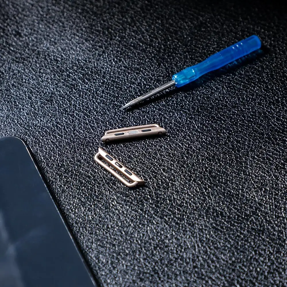 Adaptador para Apple Watch band 44mm 45mm 49mm 42mm 40mm 41mm 38mm conector de Metal de acero inoxidable serie iwatch ultra 6 3 Se 7 8