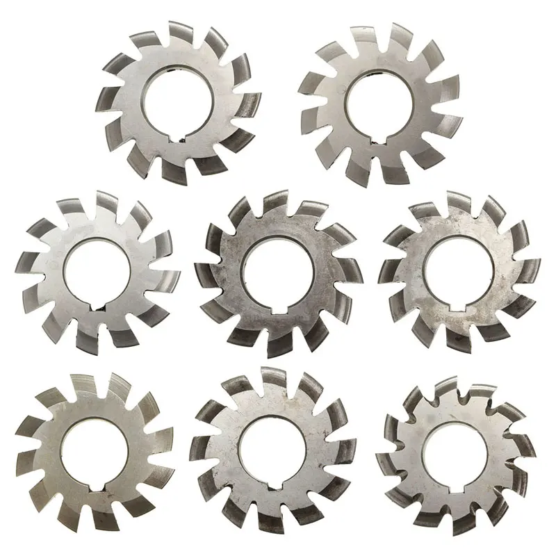 

8Pcs/Set Module 1 PA20 Bore22 1#2#3#4#5#6#7#8# Involute Gear Cutters M1