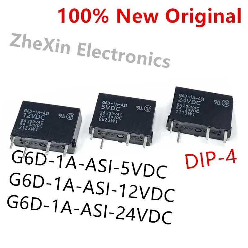 

5-10PCS/Lot G6D-1A-ASI-24VDC 、G6D-1A-ASI-12VDC 、G6D-1A-ASI-5VDC DIP-4 New Original Small Power Relay G6D-1A-ASI