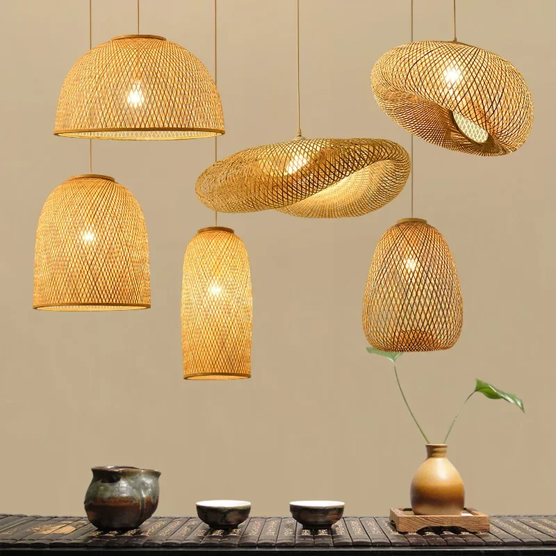 Handmade new products to bamboo lamp designer art home lifestyle decorative chandelier bamboo lamp