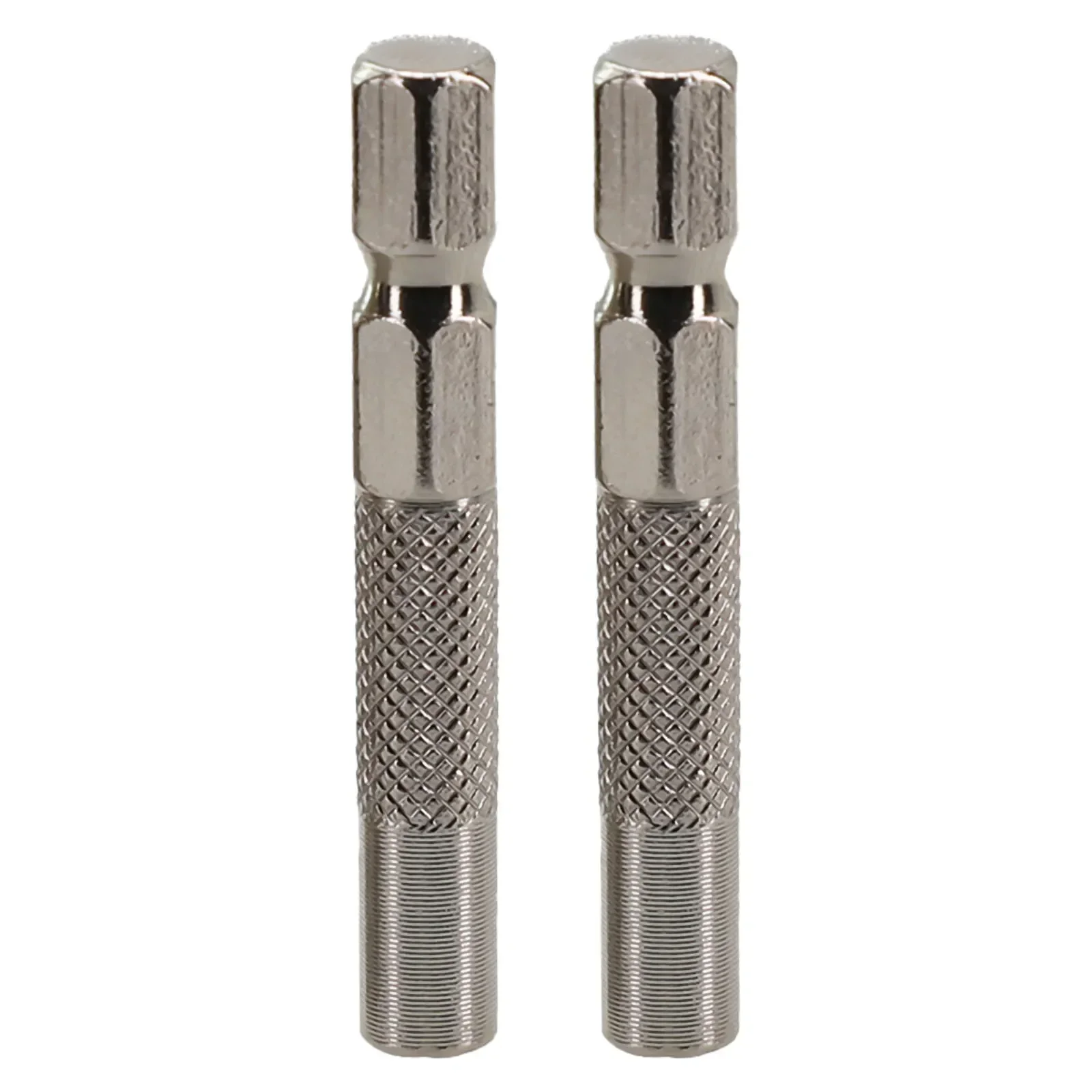 2 X Hex Shank 6.35 Mm Insert Bit Adapters To 4mm Electric Screwdriver Socket Holder Micro Bit Adapter Magnetic Holder Tools