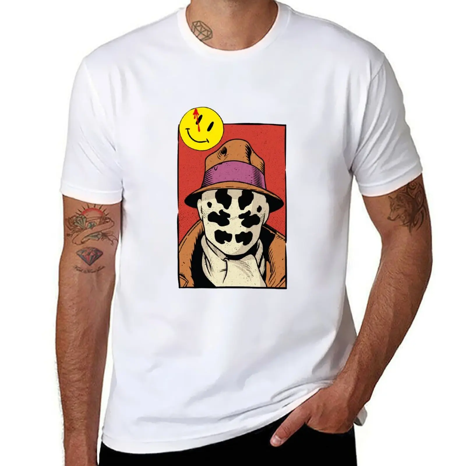 

Bands watchmen Rorschach T-Shirt t shirts designer cotton t shirts man 100% T-Shirt