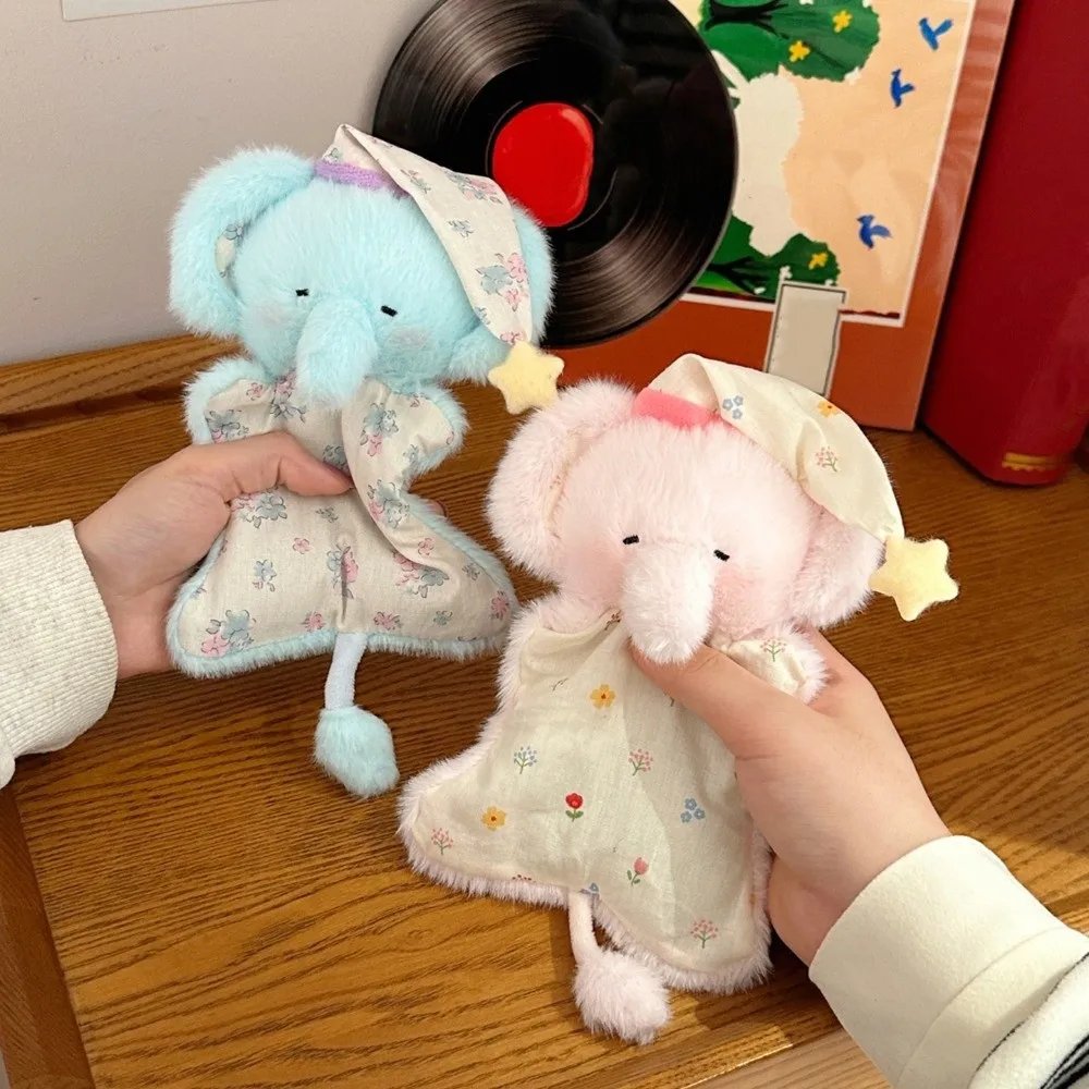 Simulation Elephant Puppet Pendant Fluffy Cartoon Plush Seal Pendants Kawaii Soft Plush Doll Keychain Hanging Ornaments