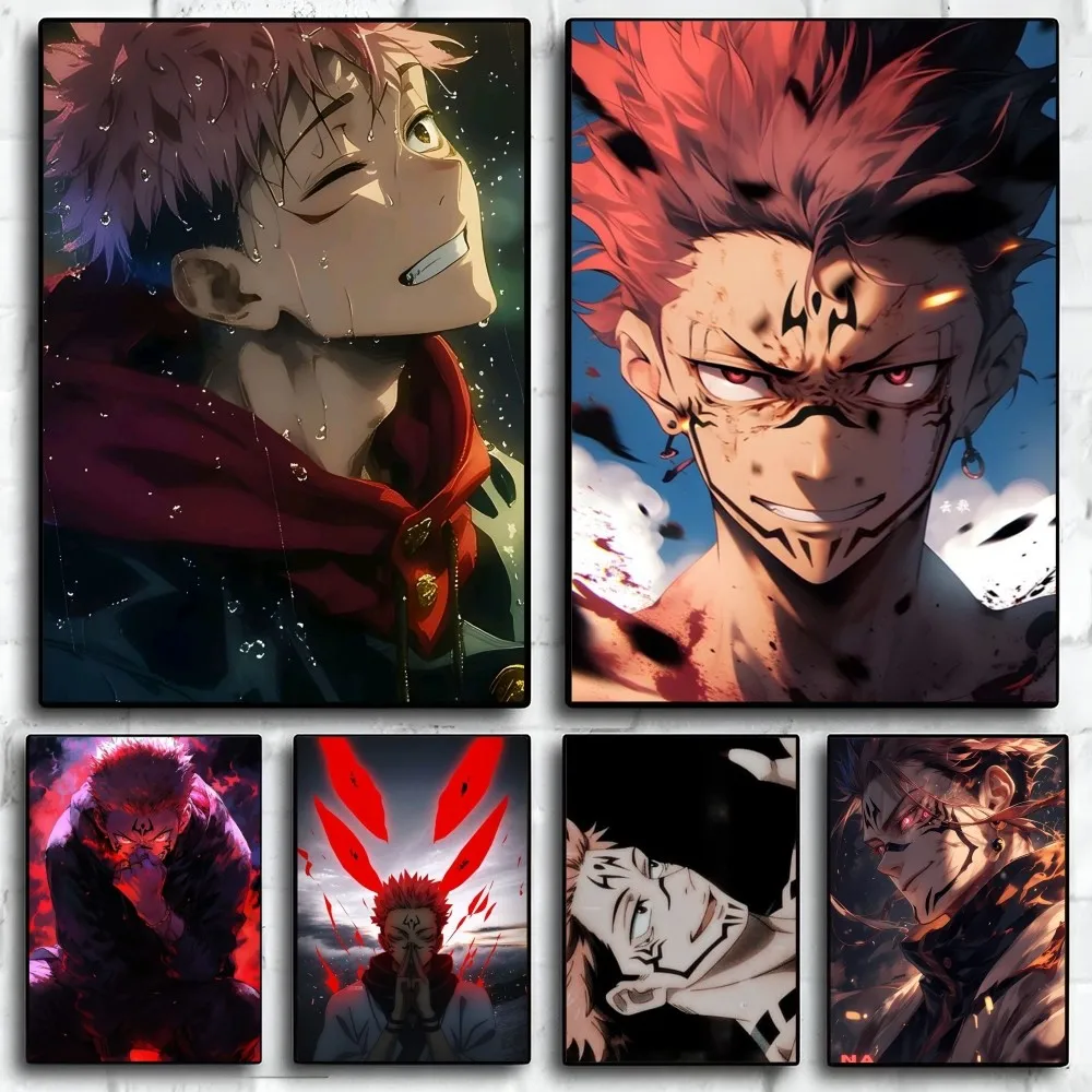 

Jujutsu Kaisen Sukuna Poster Paper Print Home Living Room Bedroom Entrance Bar Restaurant Cafe Art Painting Decoration