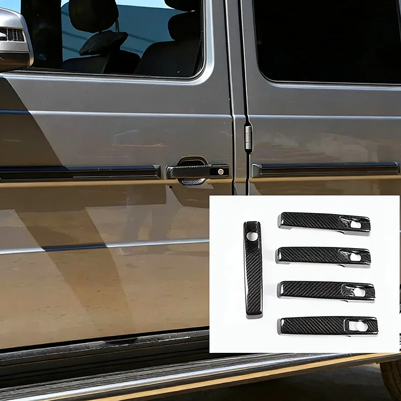 

carbon fiber outer pull handle door decorative frame for Mercedes-Benz W463, G-Class, G350, G400, G500, G63