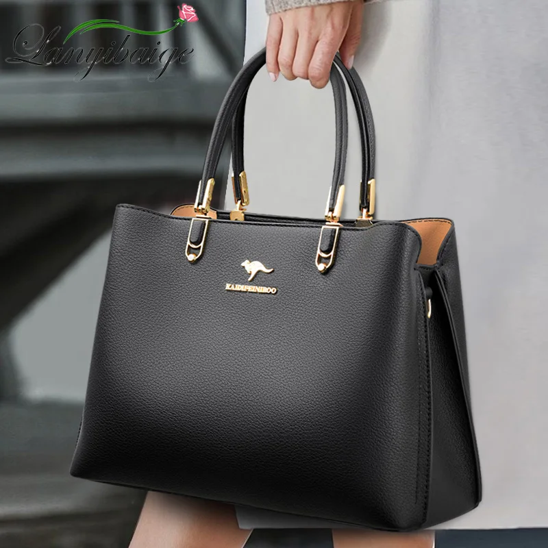 High Quality Designer Ladies Handbags 2024 Sac A Main Soft Leather Casual Tote Bag Large Capacity Crossbody Bags For Women Bolsa