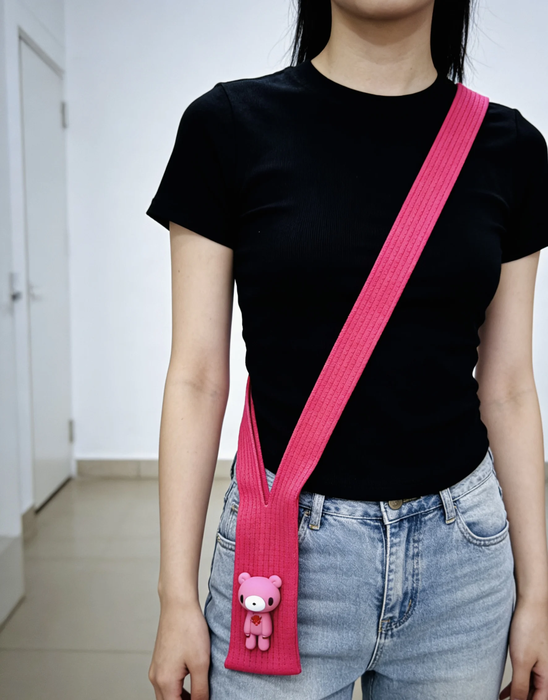 

New Y2K Knitted Phone Sock Pouch for iPhone 17 Cute Bear Crossbody Pocket Case 80cm Long Lanyard 40cm Short Wrist Strap Cover