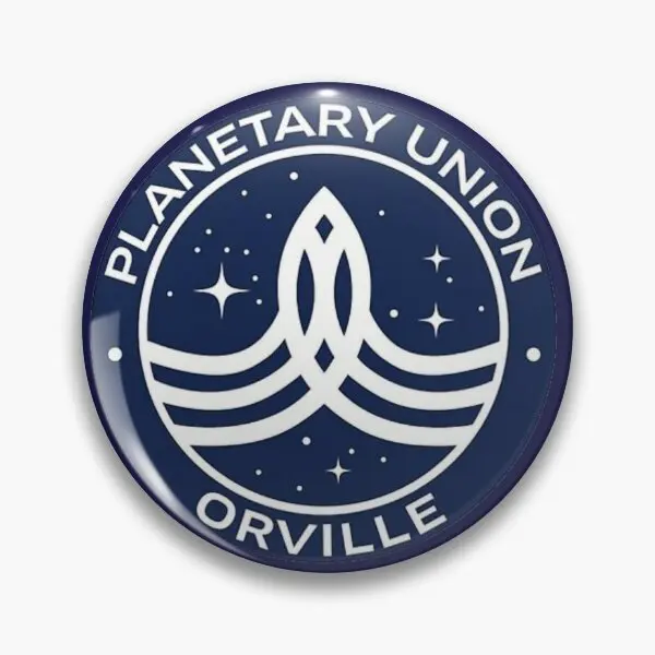 Oville Planetary Union Insignia Badge  Soft Button Pin Cute Lapel Pin Jewelry Creative Hat Brooch Metal Gift Badge Funny Fashion