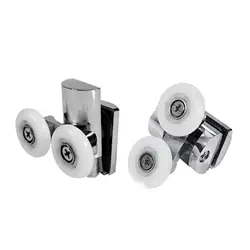 23mm Zinc Alloy Double Wheel Sliding Shower Door Roller Bearing for Shower Room Sliding Door