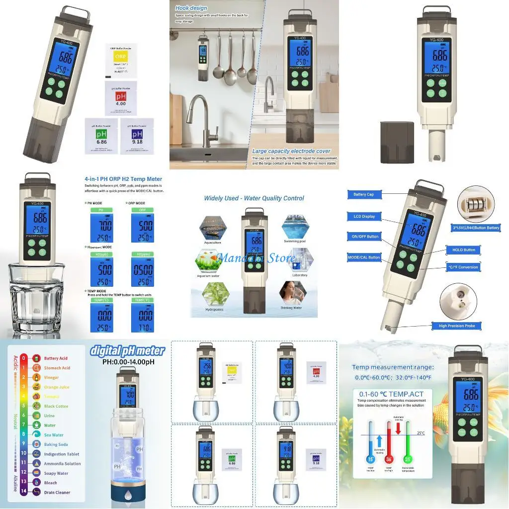 

U2JC Dense Water Quality Inspector With Display Furnishes Accurate H₂ Readings For Various Applications