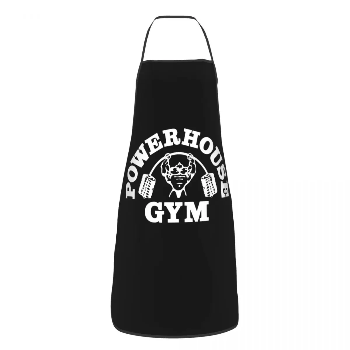 Custom Bib Powerhouse Gym Aprons Men Women Unisex Adult Chef Kitchen Cooking Bodybuilding Fitness Muscle Tablier Cuisine Baking