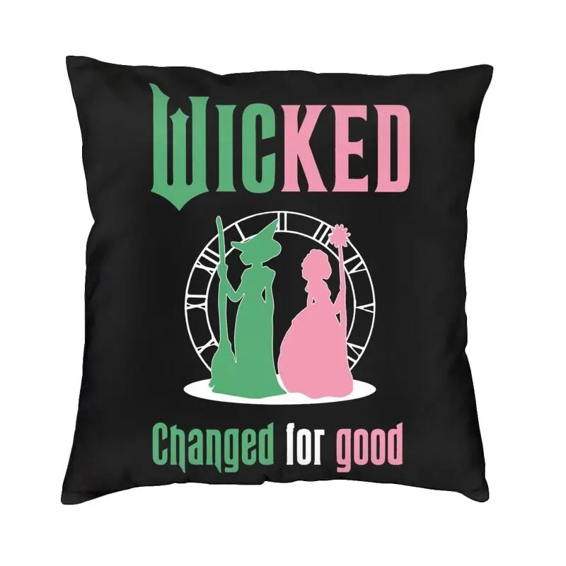 Custom Wickeds Musical Movie Pillow Case 45x45cm Sofa Modern Cushion Cover Soft Pillowcase