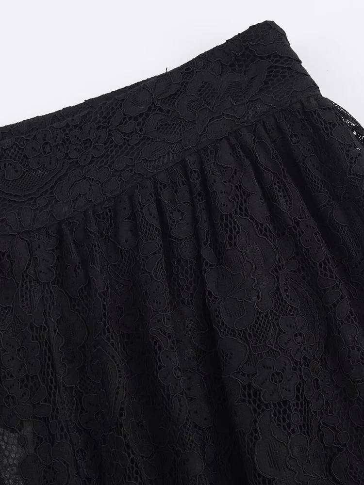 유럽 스타일 신상 여성 패션 다용도 기질 솔리드 컬러 캐주얼 레이스 벌룬 버전 팬츠