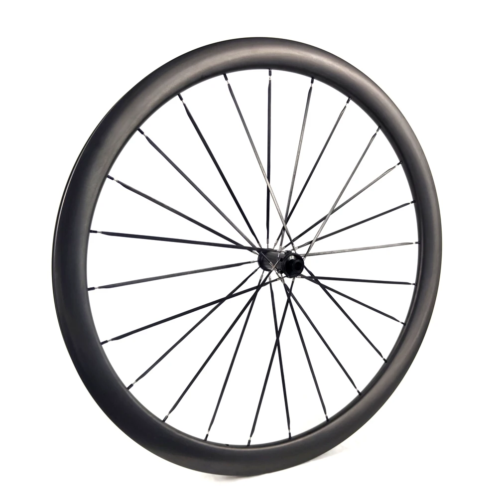 BIKEDOC RD2840 Gravel Carbon Wheelset Disc Brake Tubeless Ready 700C 28mm Center Lock Or 6 Bolt Lock Lightweight Hub Tubular Rim