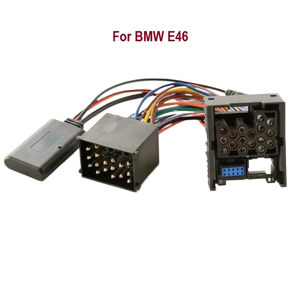 Adaptador de Audio y música Bluetooth 5,0 para coche, Cable de micrófono con pieza auxiliar auxiliar auxiliar de 10 pines para BMW E46 E46 320i 323i 325i CD 2002-2006