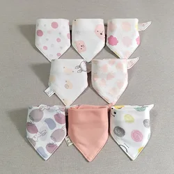 8 Pieces Baby Bibs Set Cotton Triangle Soft Burping Cloth For Baby Drool Bibs Saliva Towel Teething Feeding Newborn Accessories