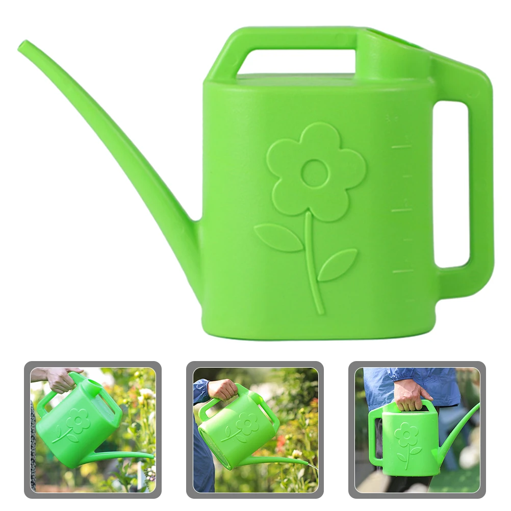 

Large Capacity Plastic Watering Can Long Spout Garden Sprinkler Indoor Outdoor Plants Comfortable Handle Durable Sprayer Pot