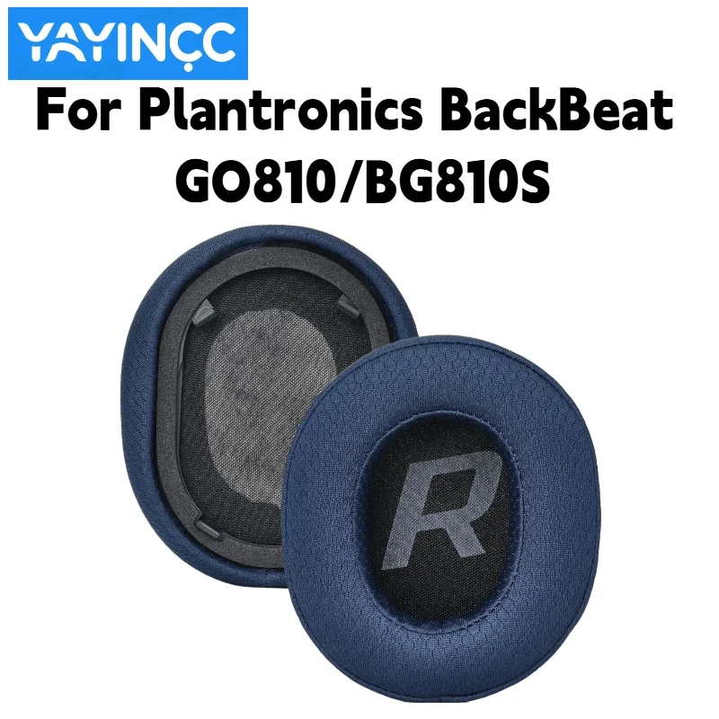 Ersatz-Ohrpolster aus Proteinleder/Mesh mit Schnalle für Plantronics BackBeat GO810/BG810S Kopfhörer, Ersatzteile für Ohrmuscheln – Detail 3