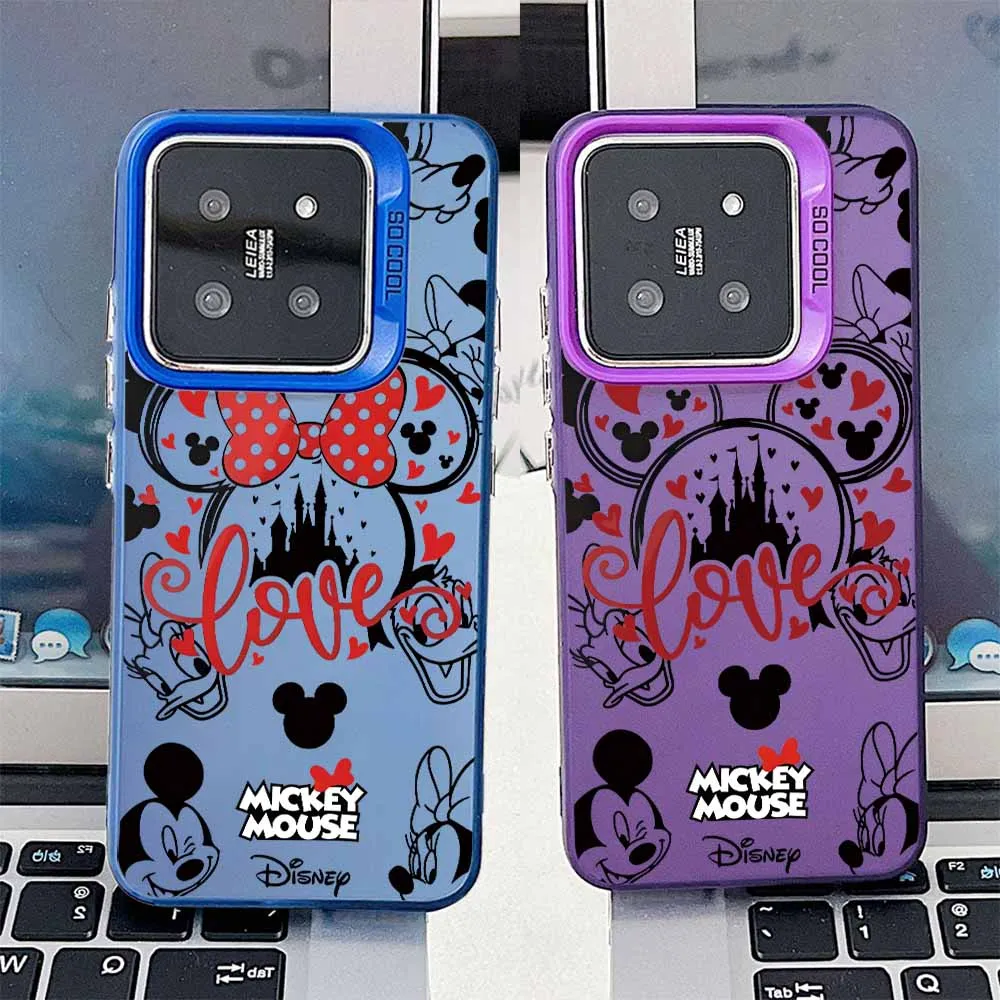 Mickeys ماوس زوجين غطاء ل Xiaomi Mi 15T 14T 13 12T 11 لايت POCO X7 X6 X5 X3 F7 F6 F5 F4 GT F3 NFC برو جراب هاتف