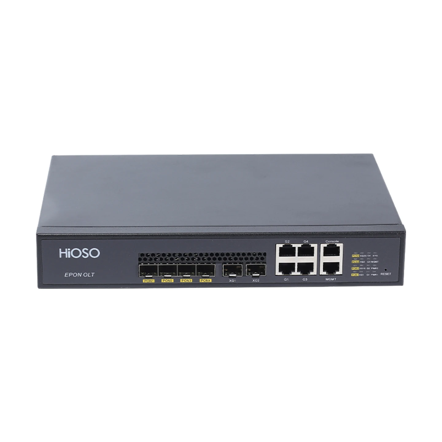 HiOSO HA7304VXD-ADC Without PON Modules 4PON EPON OLT Mini FTTH  Type 10G SFP+Uplink Fiber Optic Equipment FTTx 4 Ports