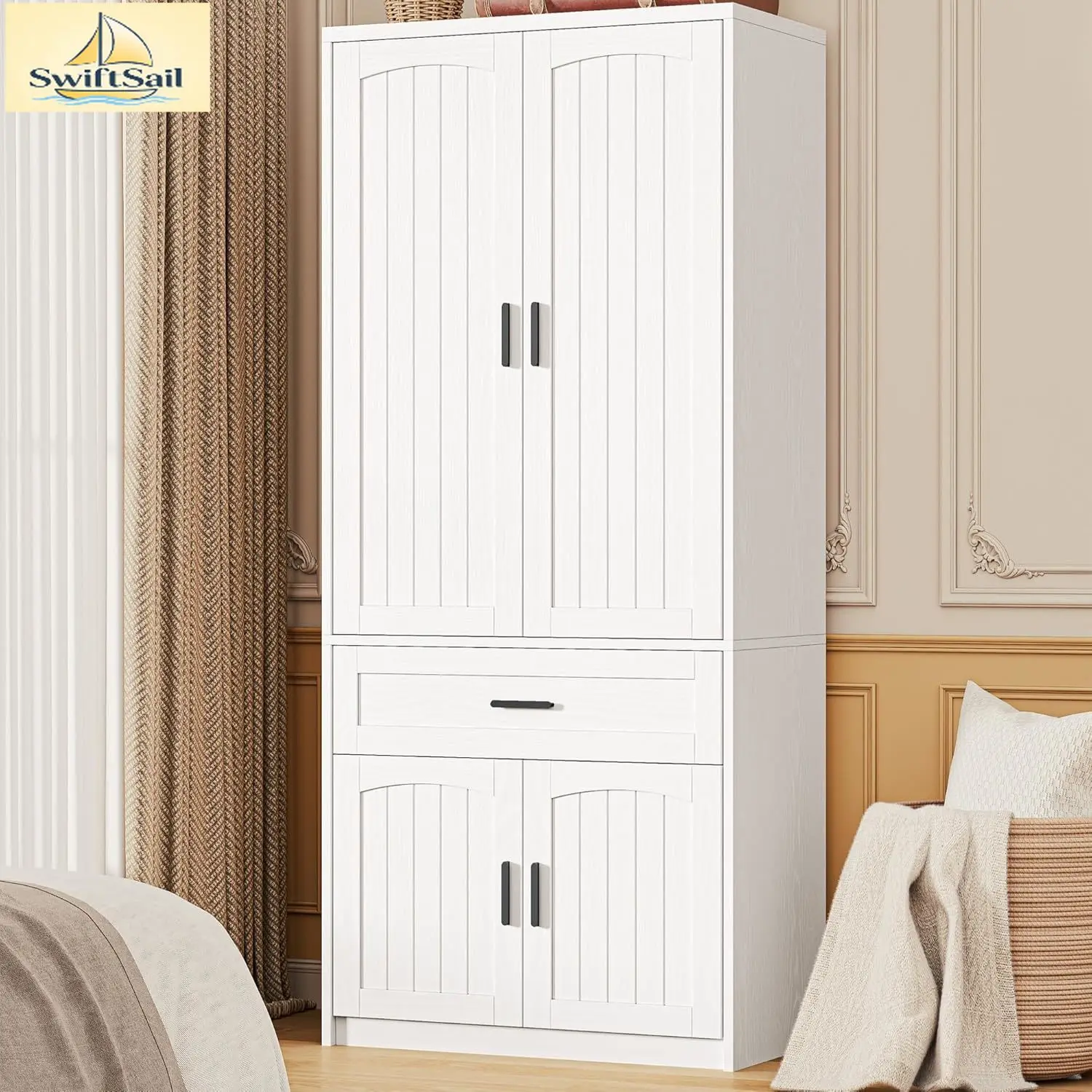 77" Tall Armoire Wa…