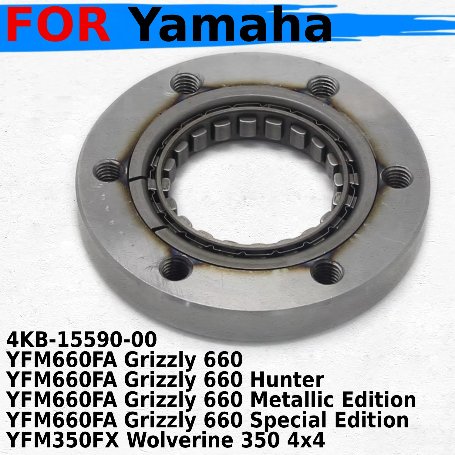 

Starter Motor One way Clutch For Yamaha Grizzly 660 YFM660FA Hunter Metallic Edition Special YFM350FX Wolverine 4KB-15590-00