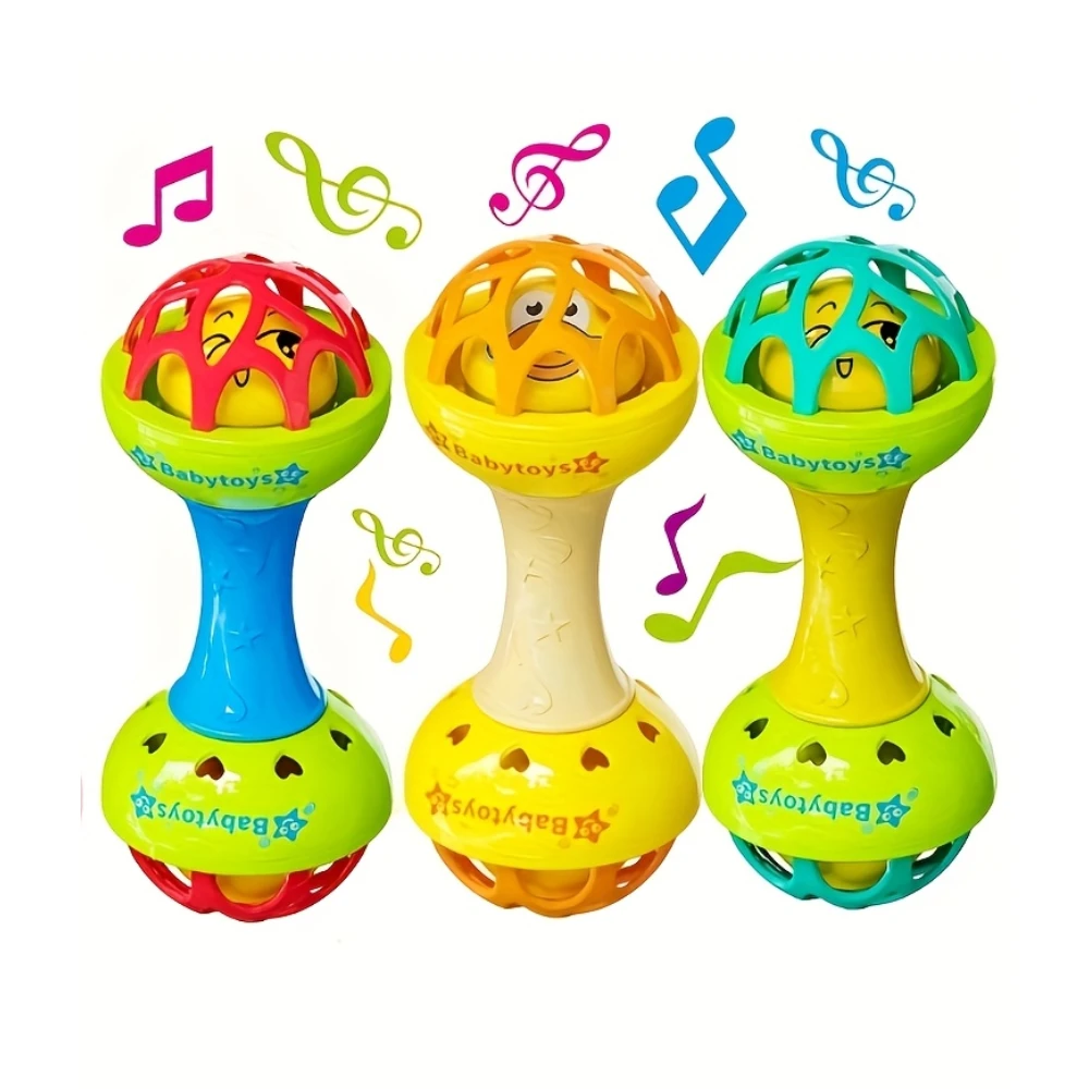 1個入り ベビーラトル 0～12ヶ月 赤ちゃん知育玩具 シェイカー グラブスピンセット 感覚教育 新生児ギフト 乳児 男の子 女の子向け