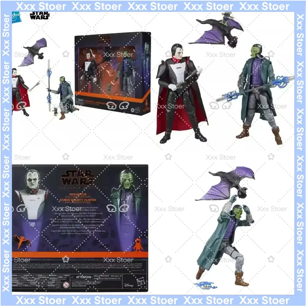 新しいオリジナルアクションフィギュアおもちゃハスブロスターウォーズブラックシリーズインクイジターとデュロスバウンティハンターモデルコレクタブル