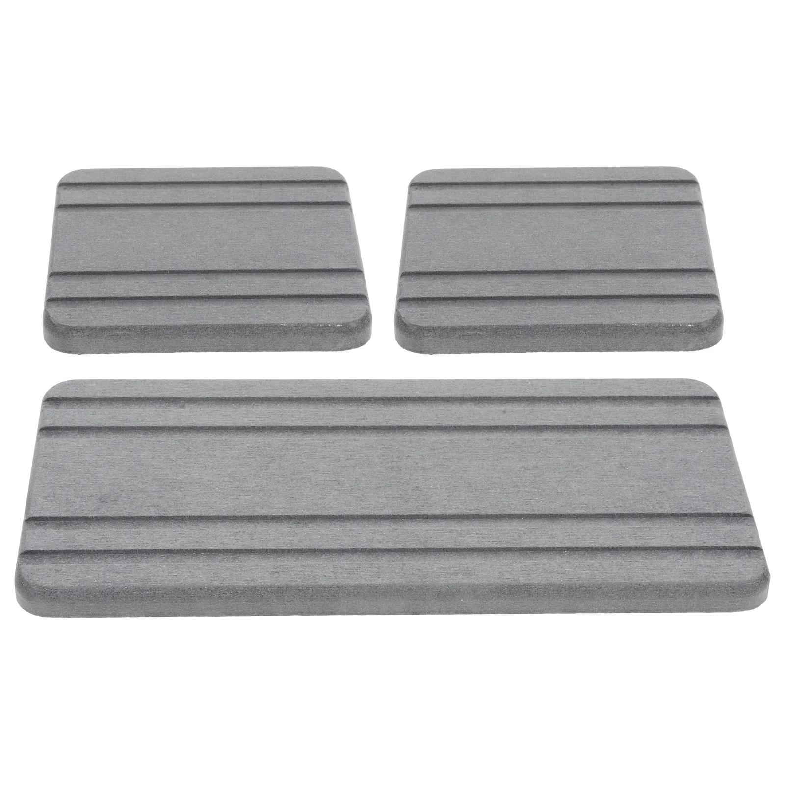 3 PCS Absorbent Stone Tray Drying Pad Sink Vanity Mat Dish Diatom Mud Kitchen Soap Holder