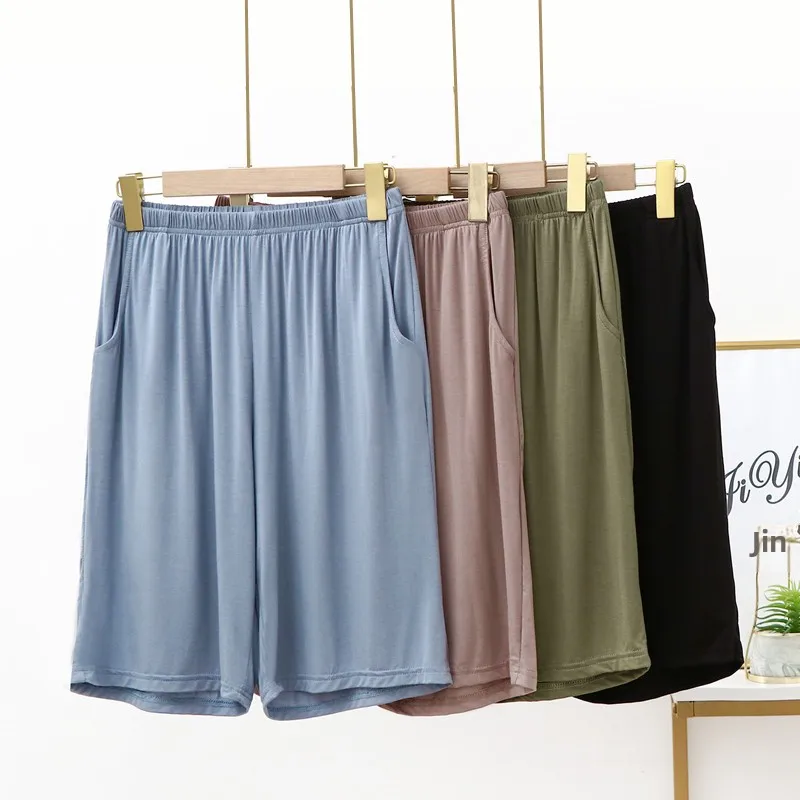

High Waist Loose Modal Casual Pants Women Summer Large Size Thin Five-Point Wide Leg Short Shorts Outdoor Wear Home Sleepwear