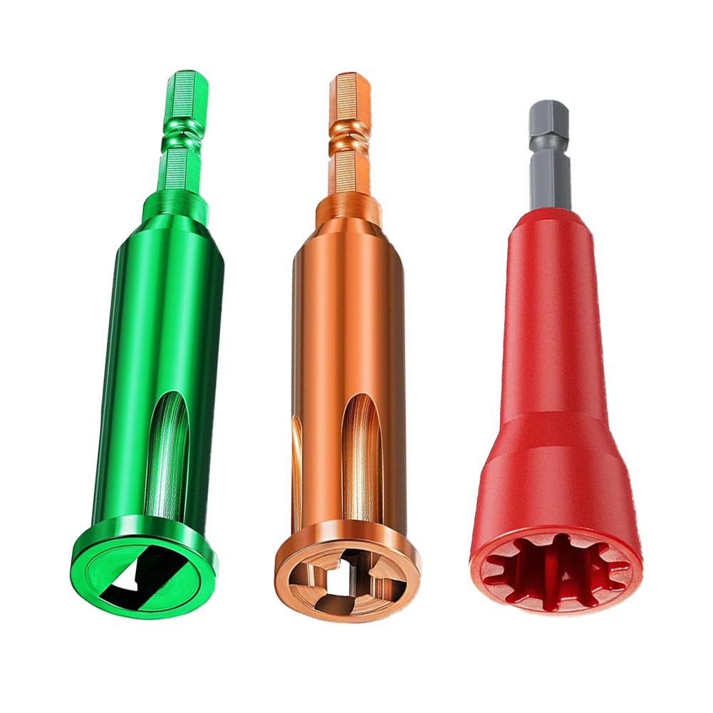 

3pcs 3/5Way Wire Twisting Connector Way Cable Wire Stripper Stripping Tool Wire Cap Twisting Tool With 1/4inch Chuck Hand Tool