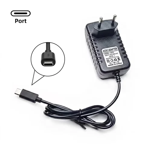 2026 New EU Plug Power Adapter 5V 9V 12V 24V USB-C Output Connector AC/DC 0.5A 1A 1.5A 2A 3A Power Supply for CCTV LED