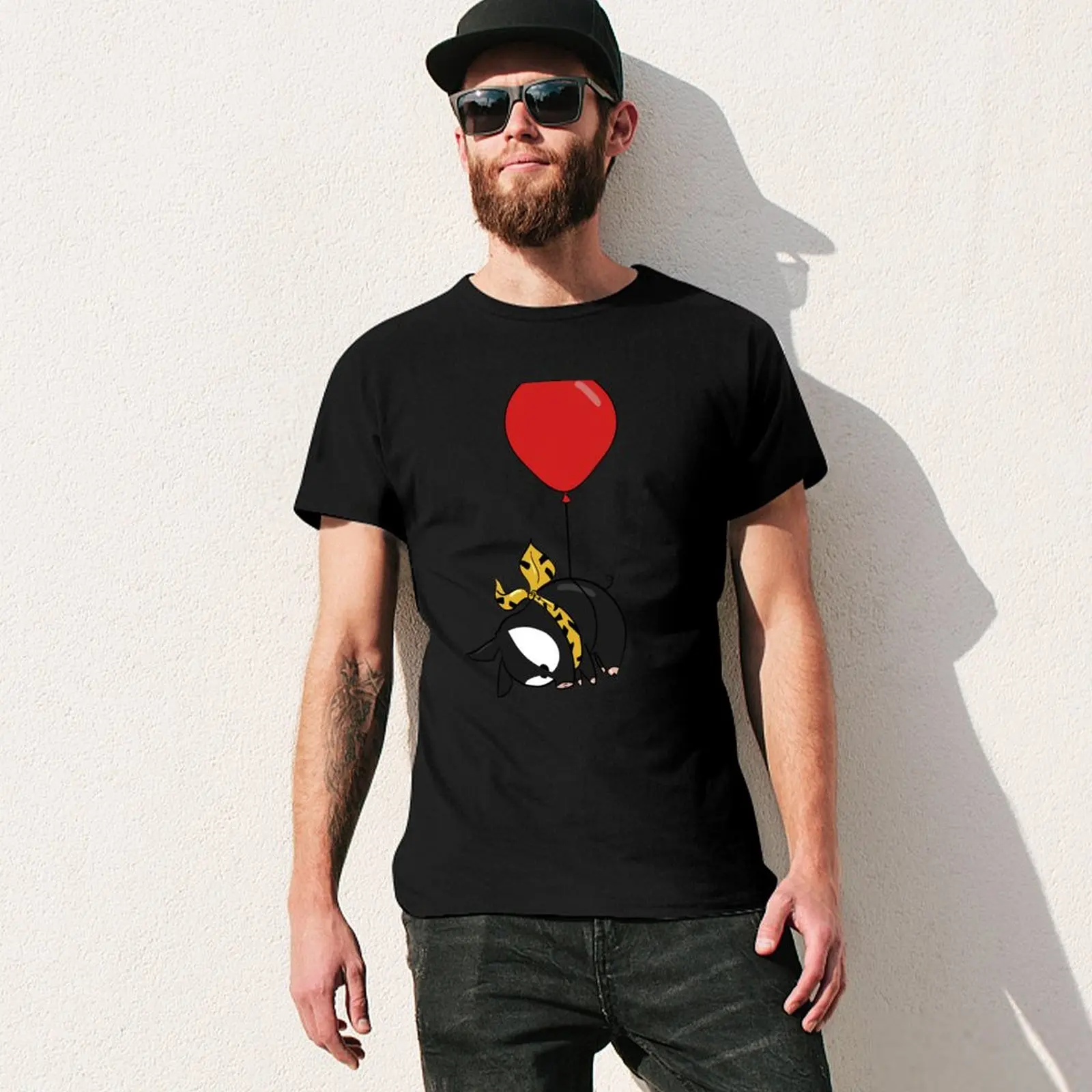 Piglet chan on a red balloon T-Shirt baggy shirts topping luxury clothes men