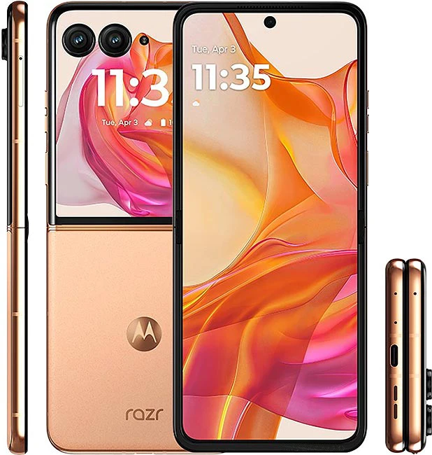 هاتف موتورولا موتو رازر 50 الترا سنابدراجون 8s Gen3 6.9 بوصة شاشة مطوية بقطب 165 هرتز 50 ميجابكسل 45 وات شحن سريع NFC IPX8 هاتف محمول أصلي