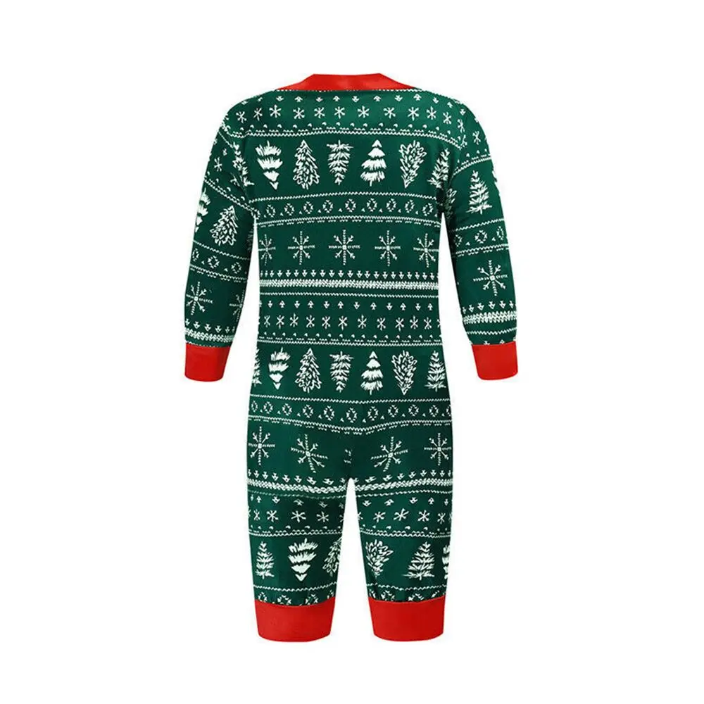 Family Suit Color contrast Parent-child outfit Tracksuit Christmas Pajamas