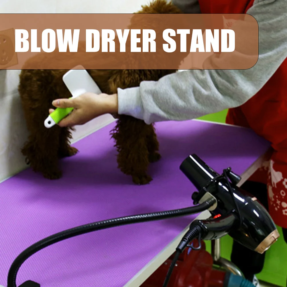 Stojak na suszarkę do włosów, mocowany na klips, wysokiej jakości, odporny na rdzę, nieodkształcalny uchwyt na suszarkę do włosów do salonu pielęgnacji zwierząt, do użytku domowego, bez użycia rąk.