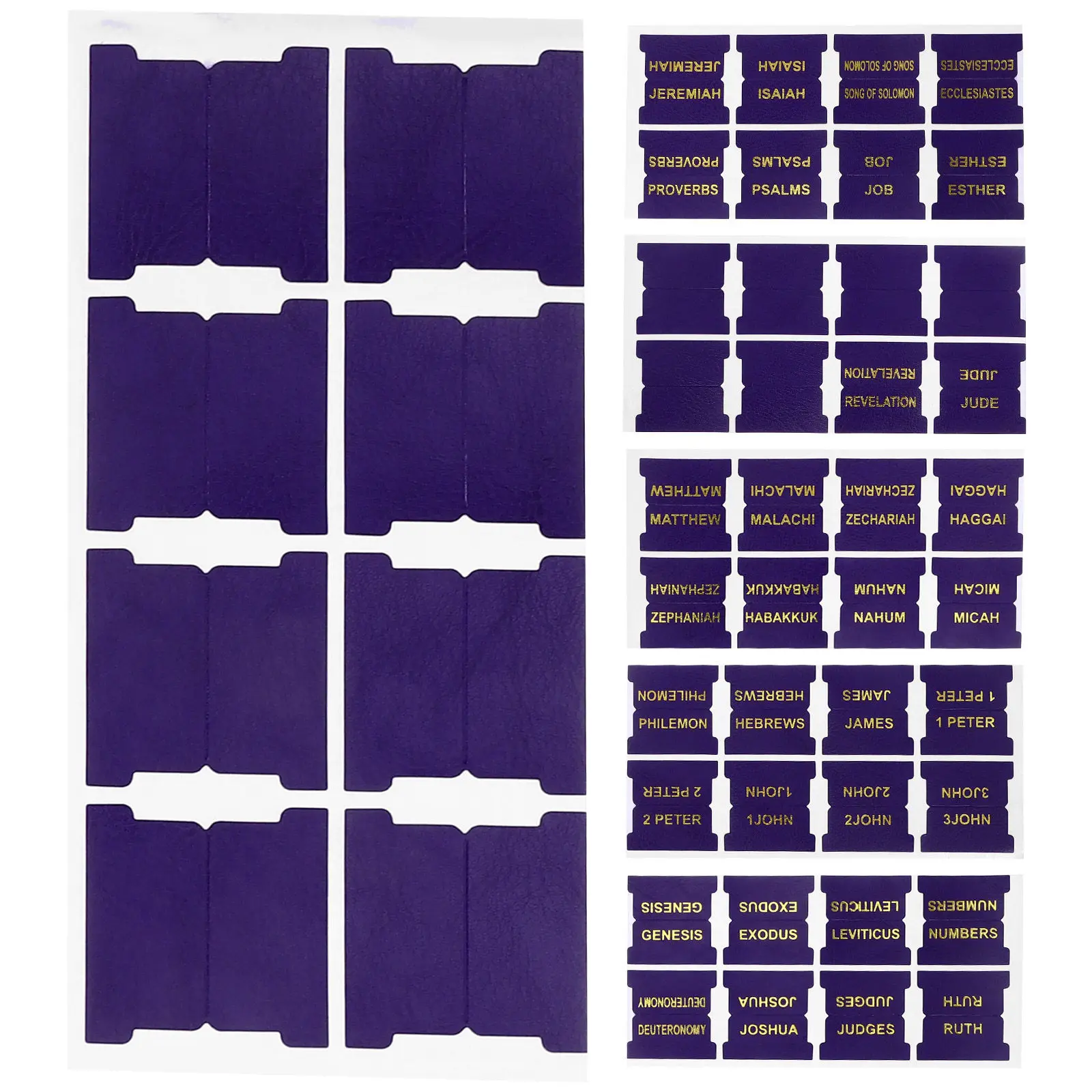 

1Set Bible Tabs Index Labels Made of PU for Quick Reference Strong Adhesive Long Wearing Bible Study Organizers Page