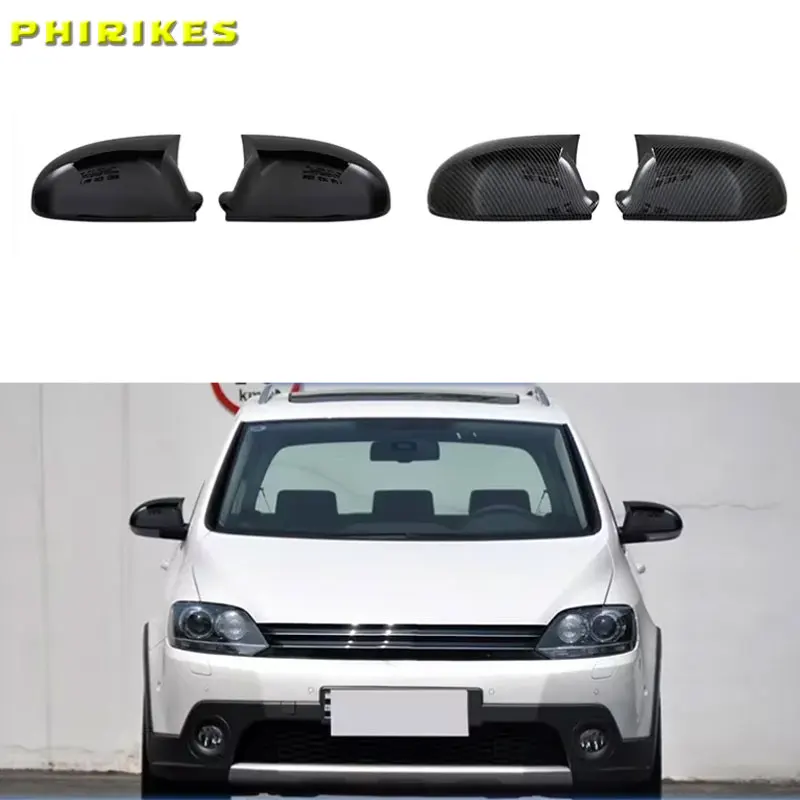 2 Stück für VW Golf MK5 GTI Jetta 5 Passat B6 B5.5 Seitenspiegelabdeckungen Kappen für VW Sharan Golf 5 6 Plus Variante EOS 2007