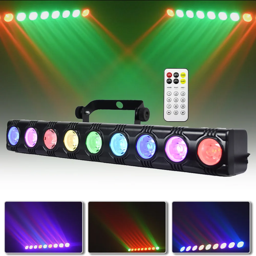 led horse running effect stage light controle remoto para dj disco decoracao de festa interior iluminacao de parede iluminacao bar 9x12w rgb 01