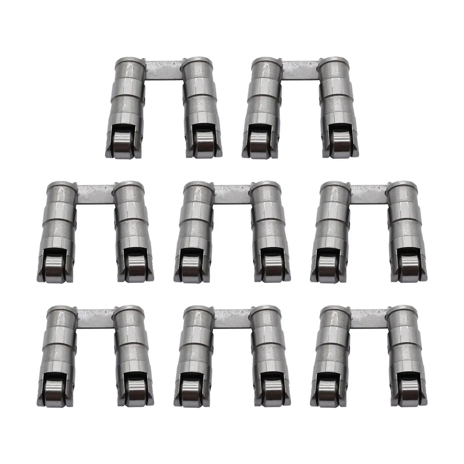 

8x Hydraulic Roller Lifters Premium Spare Parts Metal Small Block with Link Bar Replaces for Chevrolet 265 1955-1957 4.3L