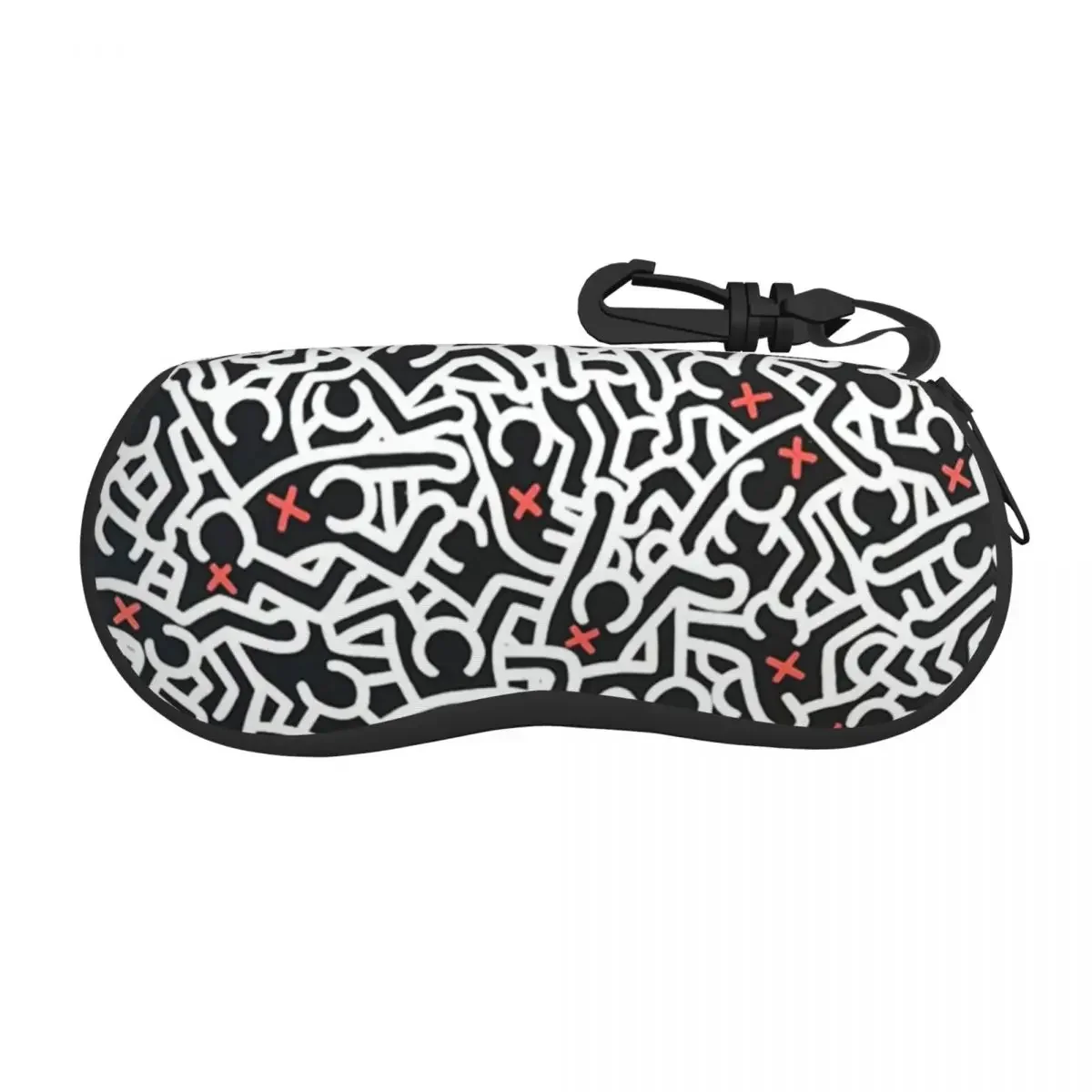 

Custom Germanposters Haring Glasses Case Fashion Geometric Abstract Graffiti Shell Eyeglasses Case Sunglasses Box