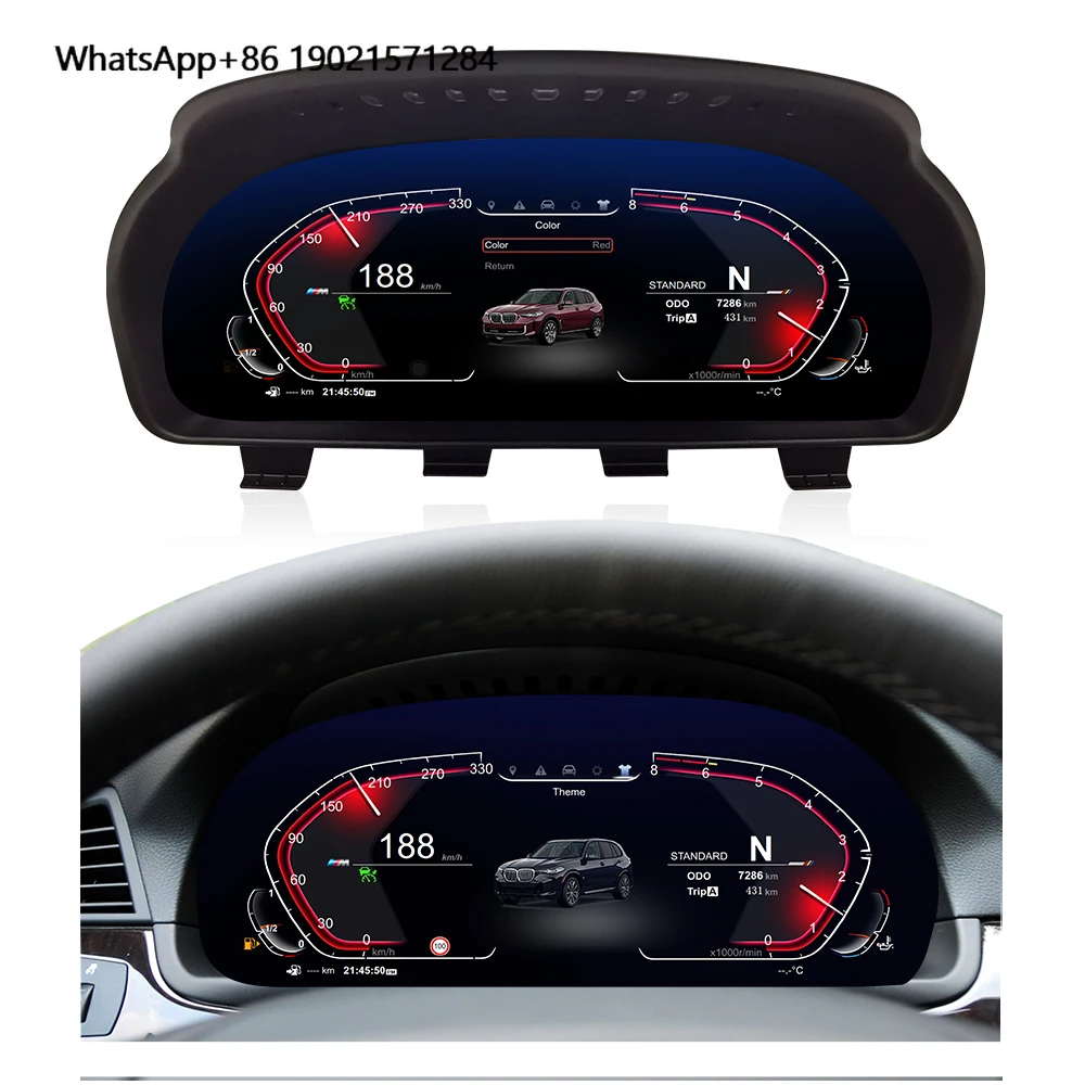

ZLH 12.3 Inch LCD Speedometer Dashboard Cluster for 5 3 Siers GT F07 F10 F11 F18 X3 F25 X4 F26 X5 F15 X6 F16 LINUX