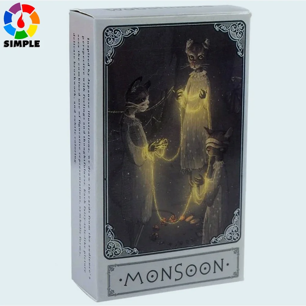 

Карточка Таро-оракула Monsoon для развлечений, судьба, пророчество, гадание, 80-карта, колода