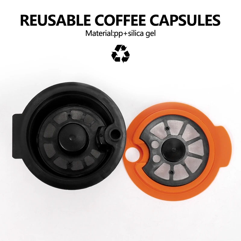 Reusable Coffee Capsules, Compatible With For -S Tassimo Machines, Coffee Filter Refillable Coffee Pods