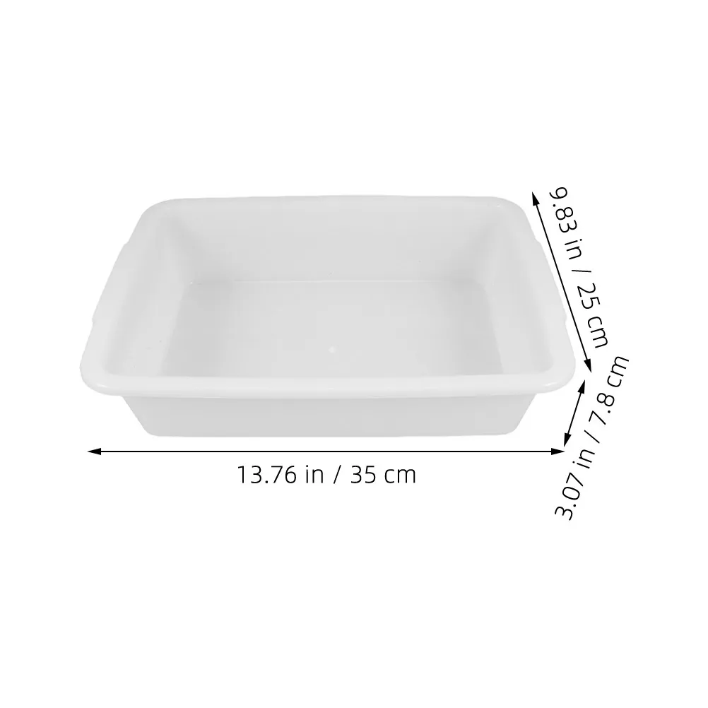 2Pcs Laboratory Tray Plastic Spill-Proof Rectangular Storage Plate for Chemical Experiments Teaching Research Lab Equipment