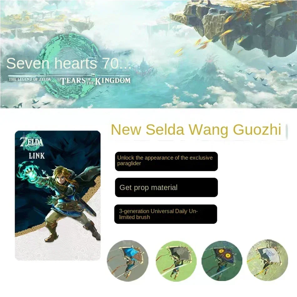 NEW 40 Zelda Amiibos Cards Apply to the Legend of Zelda: Tears of the Kingdo and the Legend of Zelda Latest Paragliding