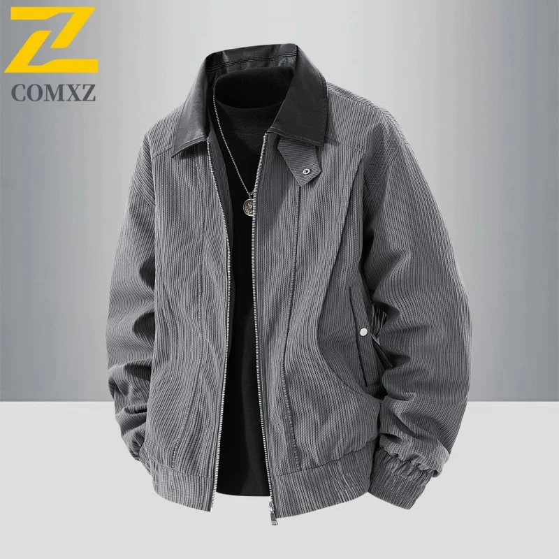 

Мужская повседневная куртка 2022, весна-осень, новая ретро стираная ветрозащитная дышащая куртка с лацканами, свободная уличная мужская одежда для поездок на работу